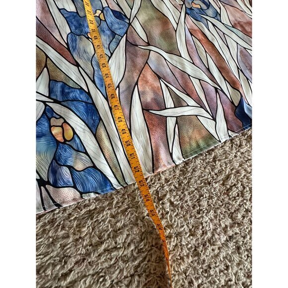 C.O.Z.Y. Womens Purple Dress Small sleeveless stain glass pockets maxi polyester - Picture 11 of 11